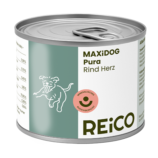 umido per cani con manzo e cuore Reico