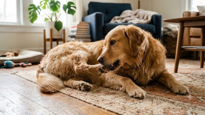 Crocchette per cani che si grattano